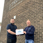 Print Scotland Apprentice Award winner 2022 Kyle Clark from J Thomson Colour with Managing Director Kevin Creechan-001